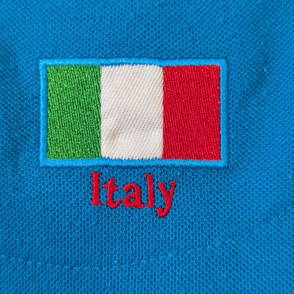 Vintage Ralph Lauren Polo Shirt Italy Flag - Men - Size L - Picture 7 of 12